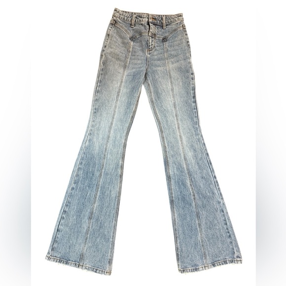 NWT Retrofête Maelle Denim Pants Size 24 - Picture 4 of 13